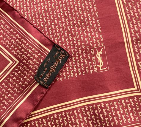 ysl silk scarf|yves saint laurent silk scarf.